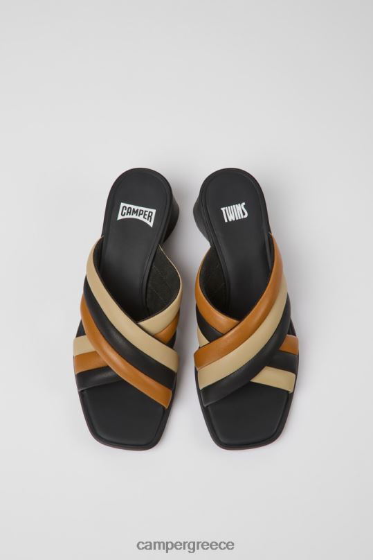 πολύχρωμος αποκλειστικά δίδυμα πολύχρωμα δερμάτινα σανδάλια για γυναίκες Camper XTDPX960