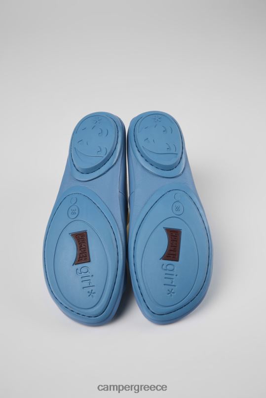 μπλε σχεδίασε σωστές μπλε δερμάτινες μπαλαρίνες για γυναίκες Camper XTDPX992