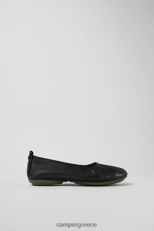 μαύρος σχεδίασε σωστές μαύρες δερμάτινες μπαλαρίνες για γυναίκες Camper XTDPX993