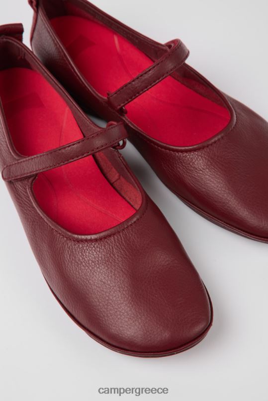 Βουργουνδία αποκλειστικό δικαίωμα μπορντώ δερμάτινες μπαλαρίνες γυναικείες Camper XTDPX997