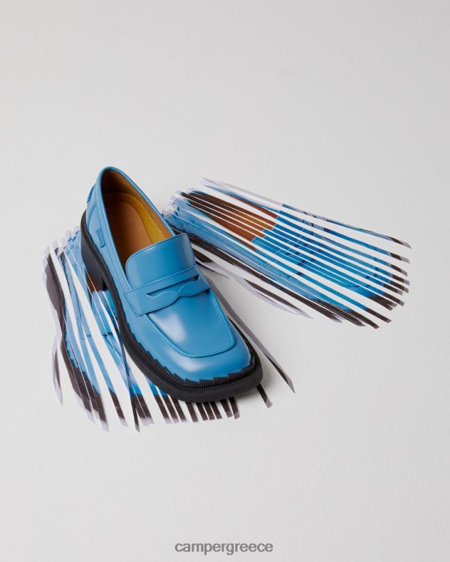 μπλε Taylor blue δερμάτινα loafers για γυναίκες αποκλειστικά Camper XTDPX966