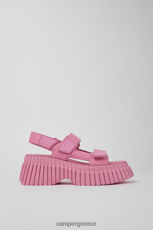 ροζ αποκλειστικά bcn ροζ δερμάτινα σανδάλια για γυναίκες Camper XTDPX941