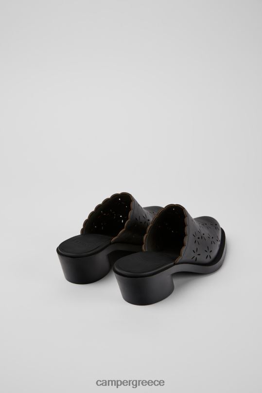 μαύρος σχέδιο bonnie black leather mules για γυναίκες Camper XTDPX965