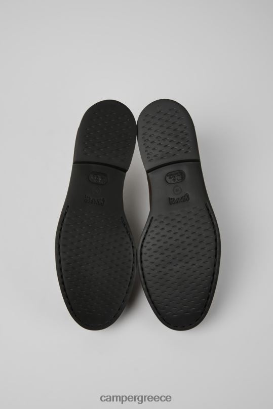 καφέ design iman δερμάτινα παπούτσια σε σκούρο καφέ χρώμα Camper XTDPX1116