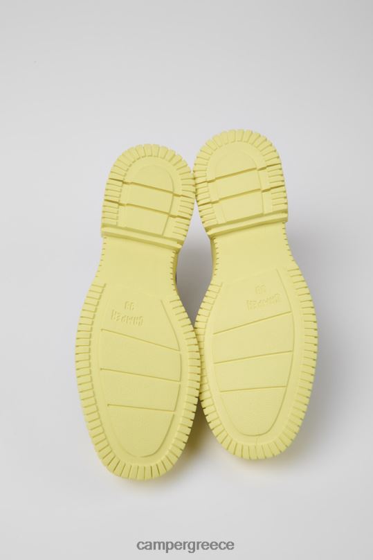 μαύρος design pix μαύρα και κίτρινα δερμάτινα παπούτσια με κορδόνια για γυναίκες Camper XTDPX1095