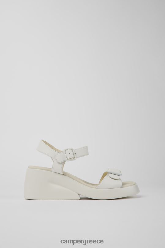άσπρο σχέδιο kaah λευκά δερμάτινα σανδάλια για γυναίκες Camper XTDPX1018