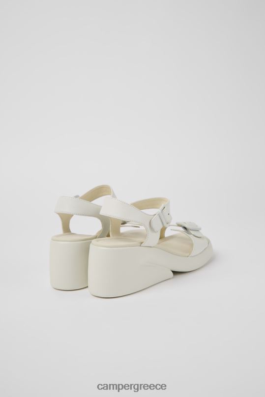 άσπρο σχέδιο kaah λευκά δερμάτινα σανδάλια για γυναίκες Camper XTDPX1018