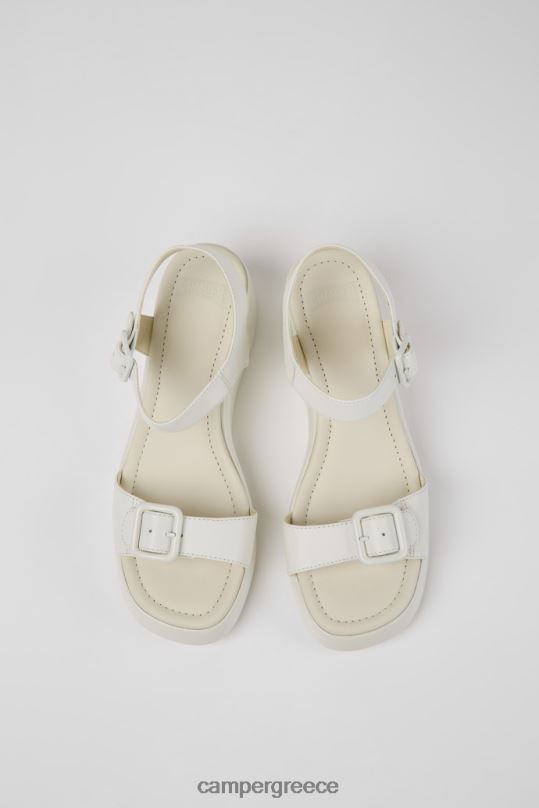 άσπρο σχέδιο kaah λευκά δερμάτινα σανδάλια για γυναίκες Camper XTDPX1018