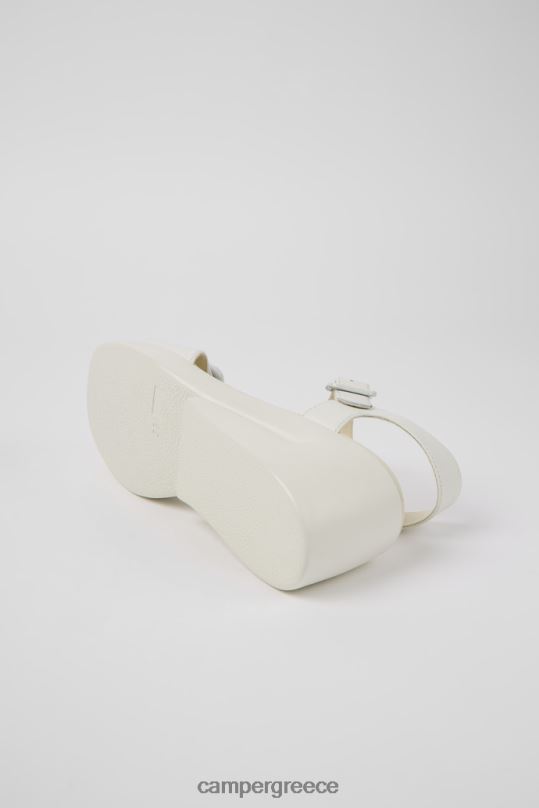 άσπρο σχέδιο kaah λευκά δερμάτινα σανδάλια για γυναίκες Camper XTDPX1018