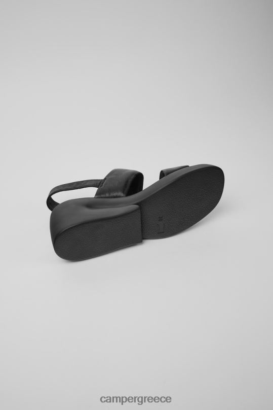 μαύρος αποκλειστικά μαύρα δερμάτινα σανδάλια kaah για γυναίκες Camper XTDPX1019