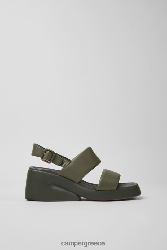 πράσινος αποκλειστικά πράσινα δερμάτινα σανδάλια kaah για γυναίκες Camper XTDPX1020