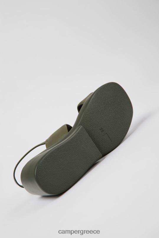 πράσινος αποκλειστικά πράσινα δερμάτινα σανδάλια kaah για γυναίκες Camper XTDPX1020