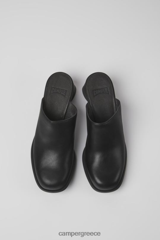 μαύρος kiara black leather mules για γυναίκες νέες παραλαβές Camper XTDPX956