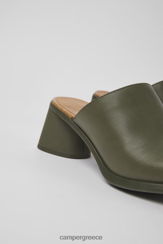 πράσινος kiara green leather mules για γυναίκες νέες αφίξεις Camper XTDPX957