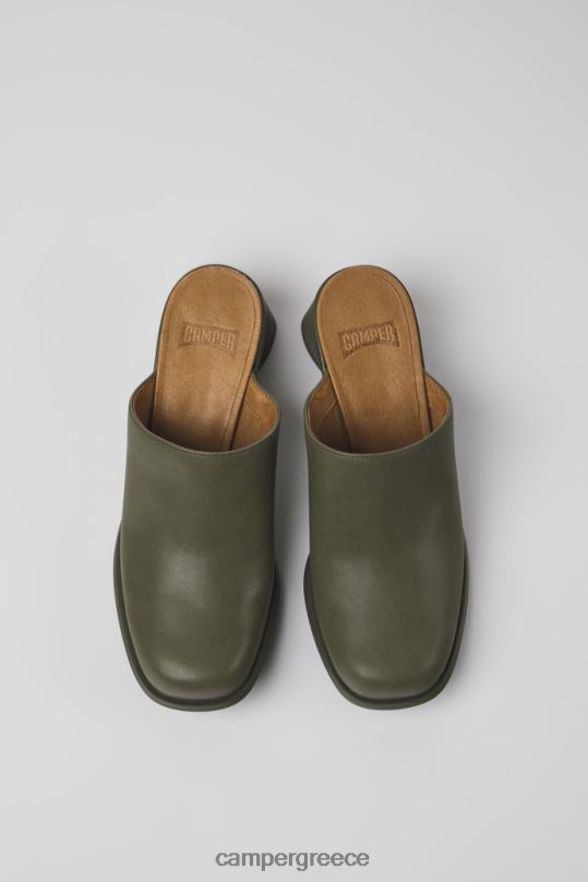 πράσινος kiara green leather mules για γυναίκες νέες αφίξεις Camper XTDPX957