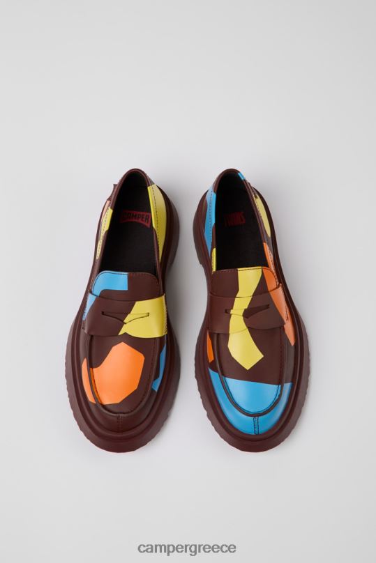 πολύχρωμος δίδυμα πολύχρωμα εμπριμέ loafers για γυναίκες νέες αφίξεις Camper XTDPX1107