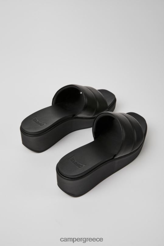 μαύρος misia μαύρα δερμάτινα σανδάλια για γυναίκες νέες αφίξεις Camper XTDPX962