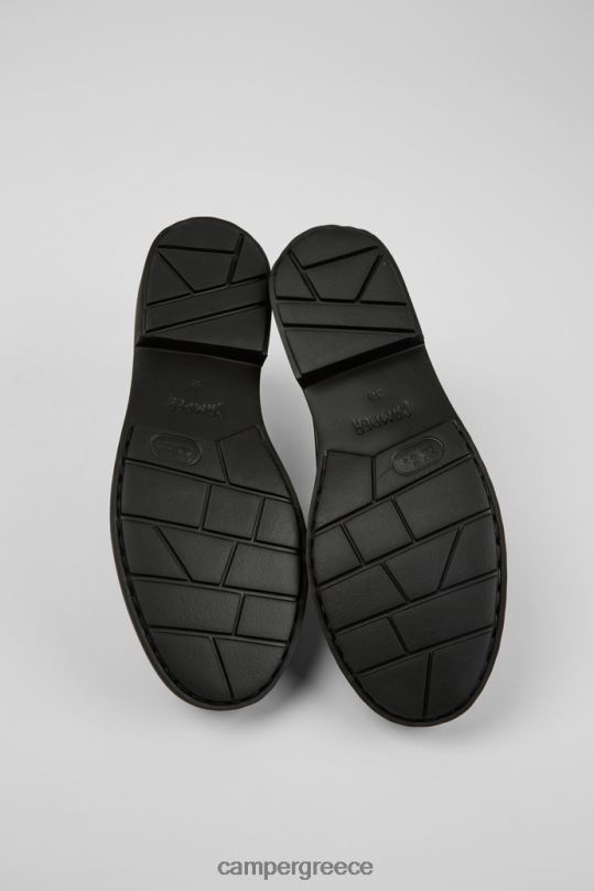 μαύρος Σχέδιο neuman μαύρα δερμάτινα παπούτσια με κορδόνια Camper XTDPX1117