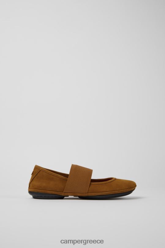 καφέ δεξιά καφέ μπαλαρίνες nubuck γυναικεία αποκλειστικά Camper XTDPX1112
