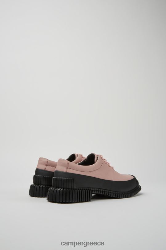 ροζ σχέδιο pix ροζ και μαύρο δερμάτινα παπούτσια με κορδόνια για γυναίκες Camper XTDPX1093