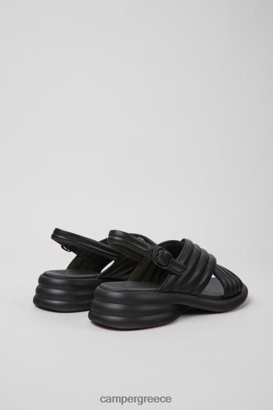 μαύρος spiro μαύρα δερμάτινα σανδάλια αποκλειστικά για γυναίκες Camper XTDPX1044