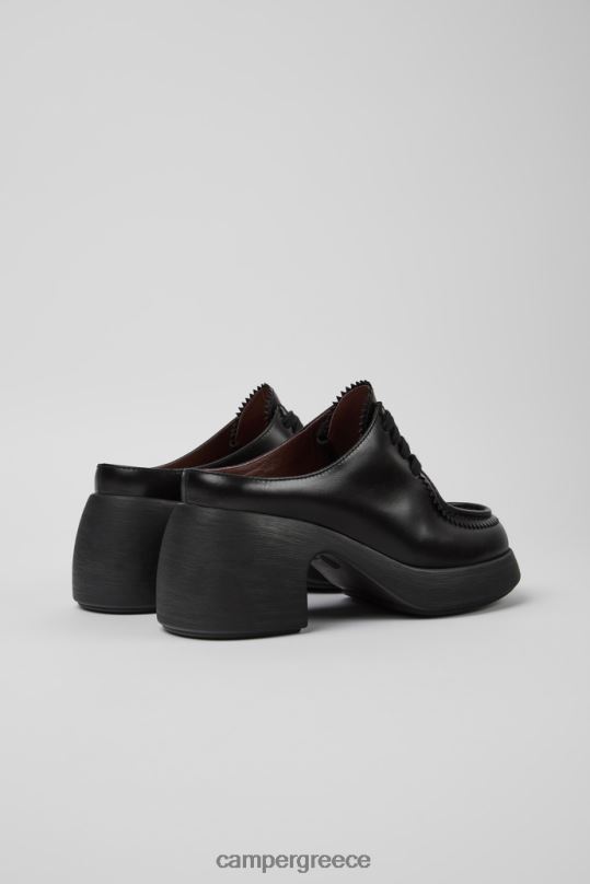 μαύρος αποκλειστικά thelma black leather mules για γυναίκες Camper XTDPX1096