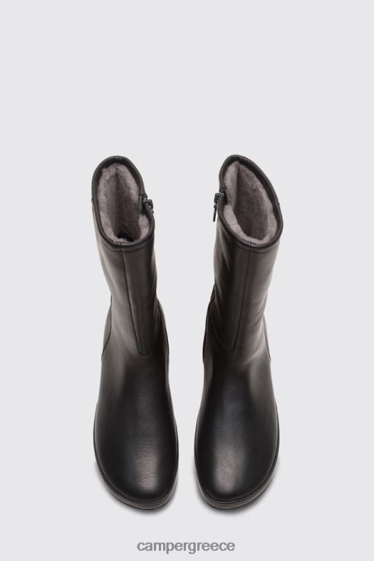 μαύρος Σχεδιασμός δεξιά μαύρη μεσαία μπότα για γυναίκες Camper XTDPX633