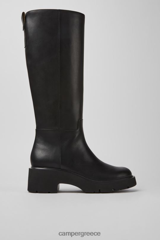 μαύρος milah μαύρες δερμάτινες ψηλές μπότες για γυναίκες αποκλειστικά Camper XTDPX627