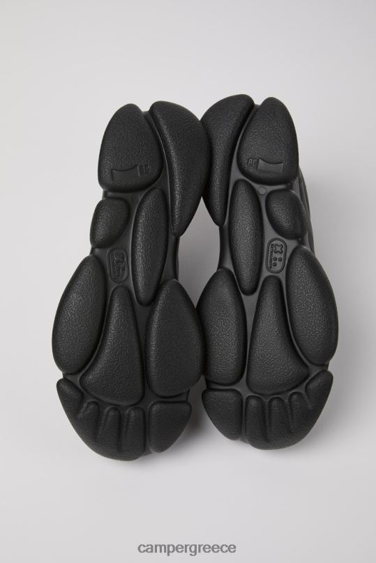 μαύρος αποκλειστικά γυναικεία αθλητικά παπούτσια από μαύρο καρστικό δέρμα Camper XTDPX422