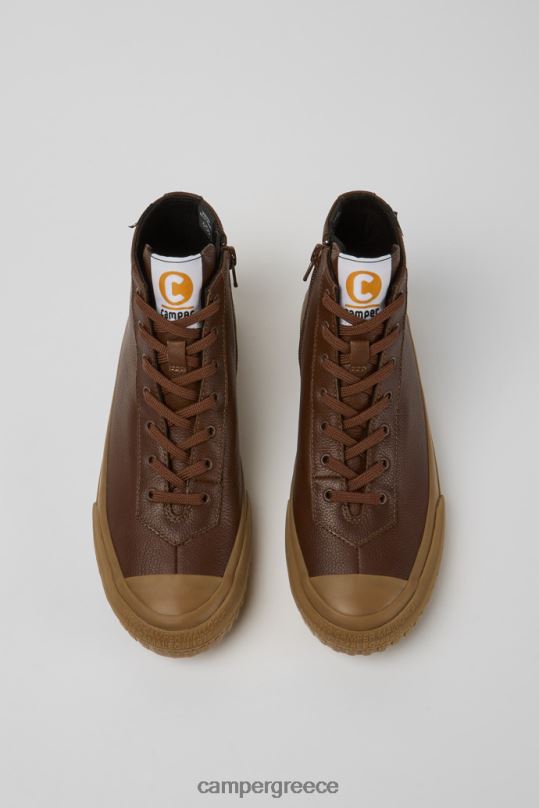 καφέ αποκλειστικές γυναικείες δερμάτινες μπότες καμαλέον καφέ Camper XTDPX590