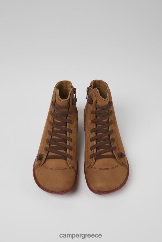 καφέ Peu καφέ δερμάτινα μποτάκια για γυναίκες αποκλειστικά Camper XTDPX530