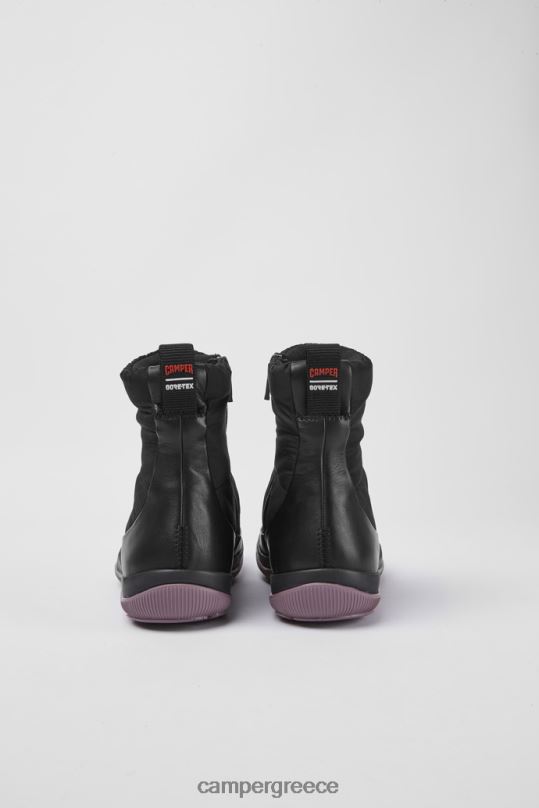 μαύρος Σχέδιο Peu pista gore-tex μαύρες μπότες από δέρμα και πολυεστέρα Camper XTDPX489