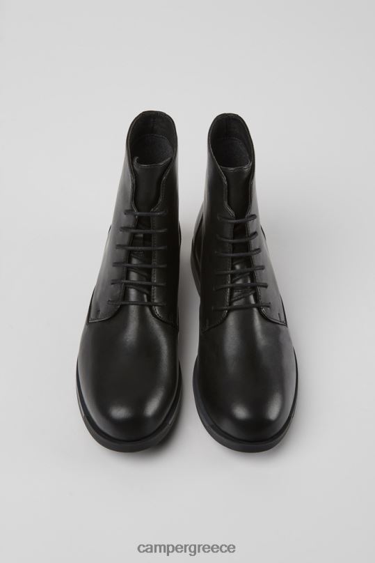 μαύρος αποκλειστικά bowie μαύρα δερμάτινα μποτάκια για γυναίκες Camper XTDPX538