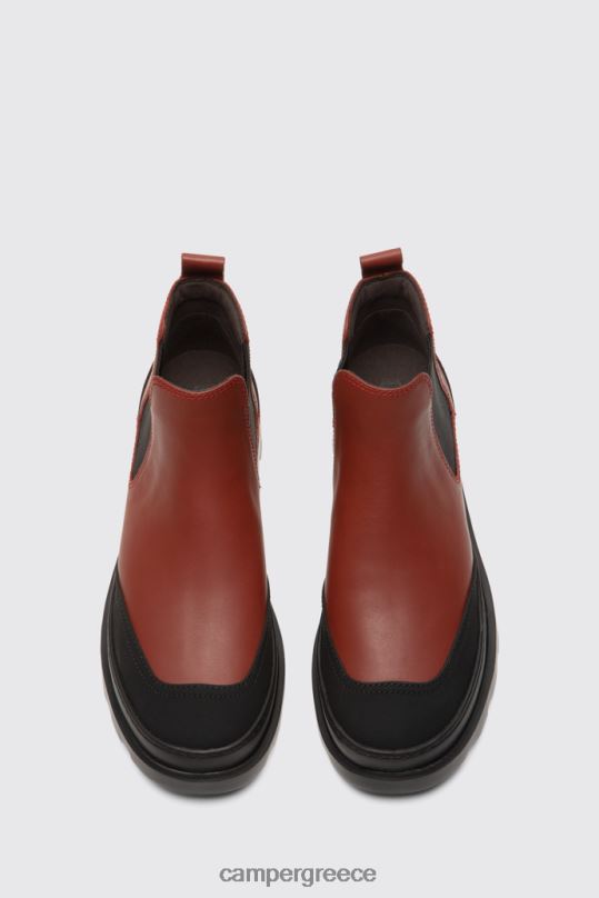 το κόκκινο αποκλειστικό brutus κόκκινο-καφέ μποτάκι για γυναίκες Camper XTDPX587