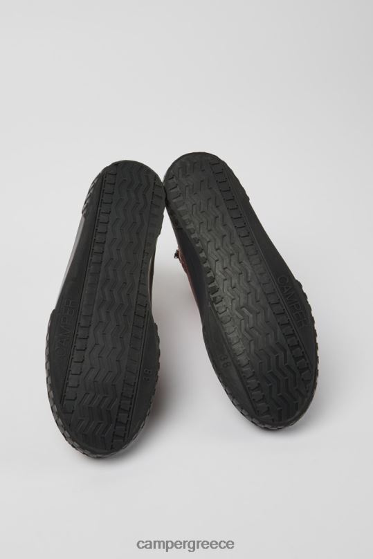 Βουργουνδία γυναικεία μποτάκια caaleon μπορντό με σχέδιο Camper XTDPX589