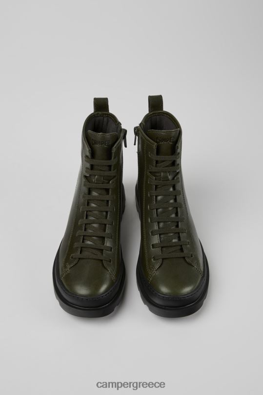 πράσινος design brutus σκούρο πράσινο δερμάτινα μποτάκια για γυναίκες Camper XTDPX437