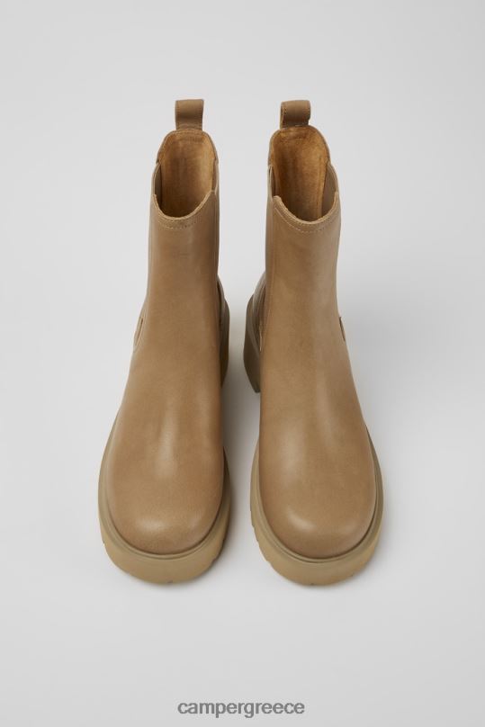 μπεζ design milah beige δερμάτινες μπότες chelsea για γυναίκες Camper XTDPX427