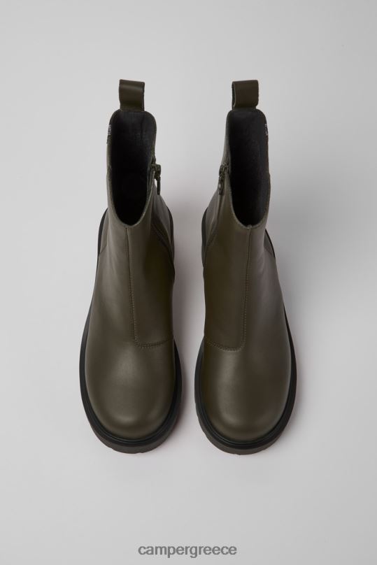πράσινος design milah gore-tex πράσινες δερμάτινες μπότες με φερμουάρ για γυναίκες Camper XTDPX458