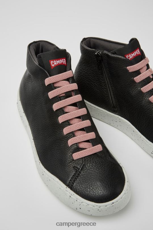 μαύρος design peu touring μαύρα δερμάτινα αθλητικά παπούτσια για γυναίκες Camper XTDPX511