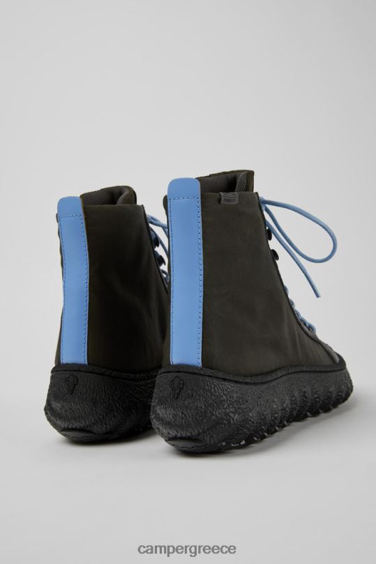 πράσινος γυναικεία μποτάκια από ύφασμα και δερμάτινα γυάλινα σκούρα πράσινα michelin Camper XTDPX473