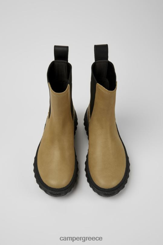 μπεζ σχεδιαστικά γυναικεία μποτάκια δερμάτινα michelin μπεζ Camper XTDPX477