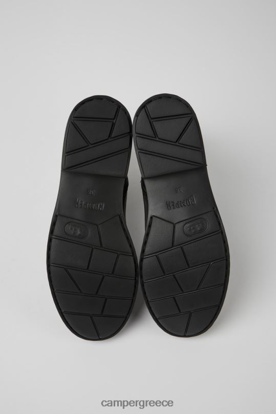 μαύρος αποκλειστικό γυναικείο έξυπνο μαύρο μποτάκι με κορδόνι neuman Camper XTDPX533