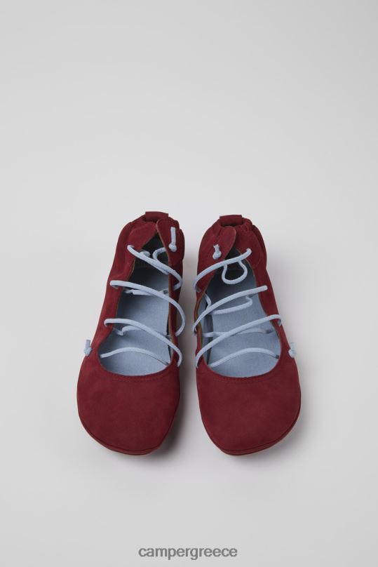 Βουργουνδία αποκλειστικά γυναικεία παπούτσια μπορντώ και μπλε nubuck Camper XTDPX406