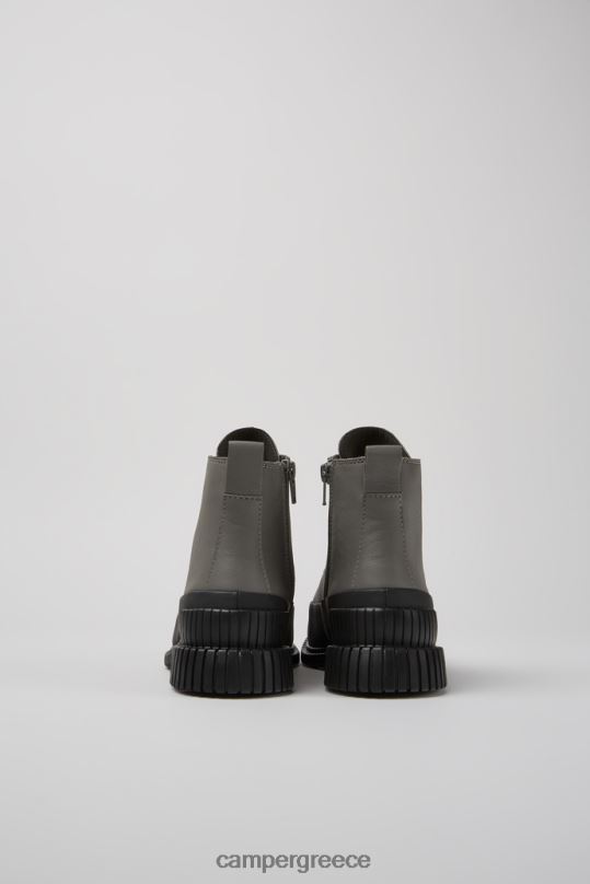 γκρί σχέδιο pix γκρι και μαύρες δερμάτινες μπότες με κορδόνια για γυναίκες Camper XTDPX431