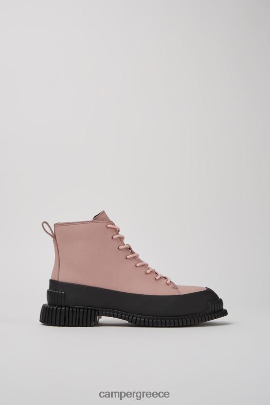 ροζ αποκλειστικές γυναικείες μπότες με κορδόνια pix σε ροζ και μαύρο δέρμα Camper XTDPX432