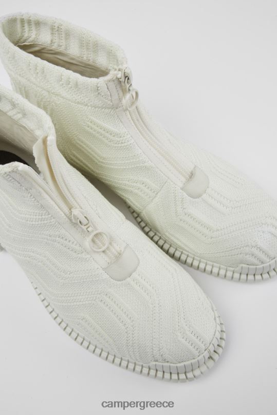 άσπρο σχέδιο pix tencel λευκές μπότες με φερμουάρ για γυναίκες Camper XTDPX610