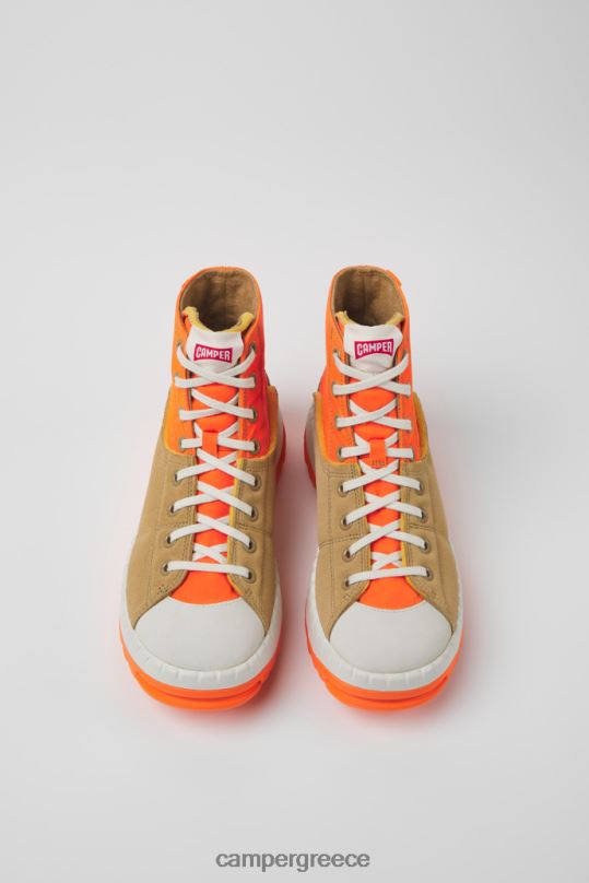 πορτοκάλι teix πορτοκαλί και μπεζ μποτάκια για γυναίκες νέες αφίξεις Camper XTDPX411