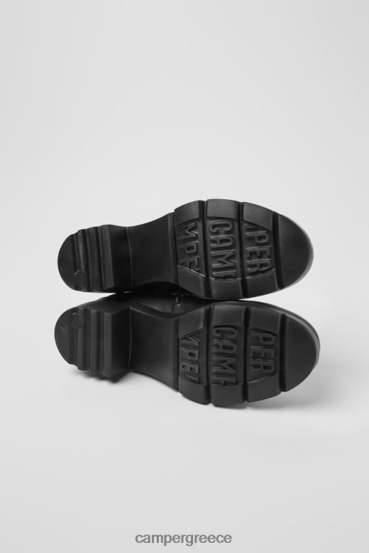 μαύρος αποκλειστικό γυναικείο μποτάκι με μαύρο φερμουάρ wanda Camper XTDPX501