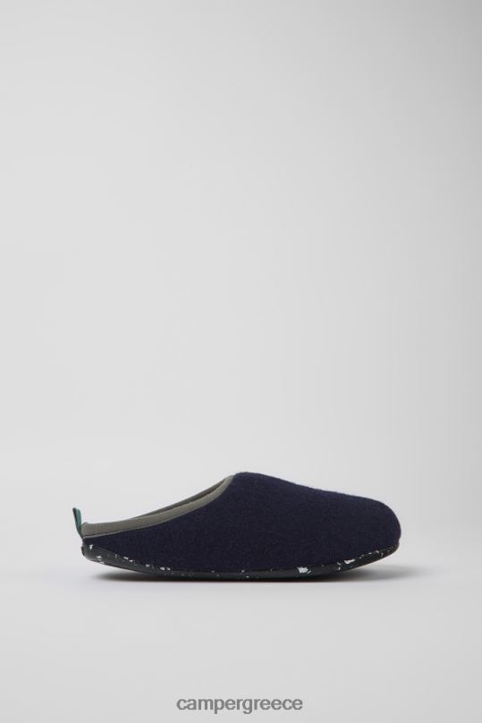 μπλε αποκλειστικές δίδυμες μάλλινες παντόφλες μπλε κίτρινες και πράσινες για γυναίκες Camper XTDPX1175