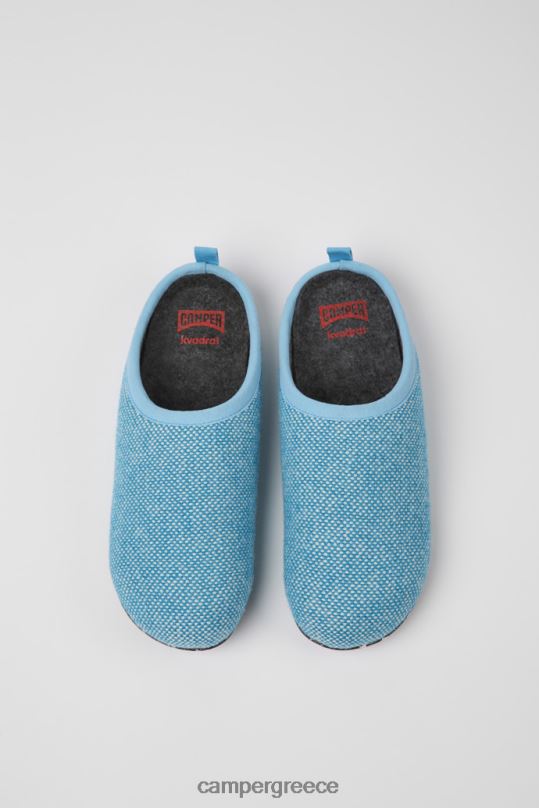 μπλε παντόφλες wabi μπλε μάλλινες και βισκόζης για γυναίκες νέες αφίξεις Camper XTDPX1179